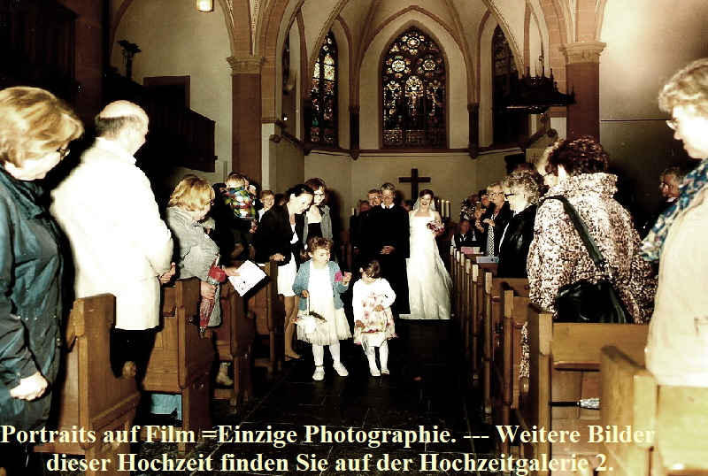 Portraits auf Film =Einzige Photographie. --- Weitere Bilder 
dieser Hochzeit finden Sie auf der Hochzeitgalerie 2.